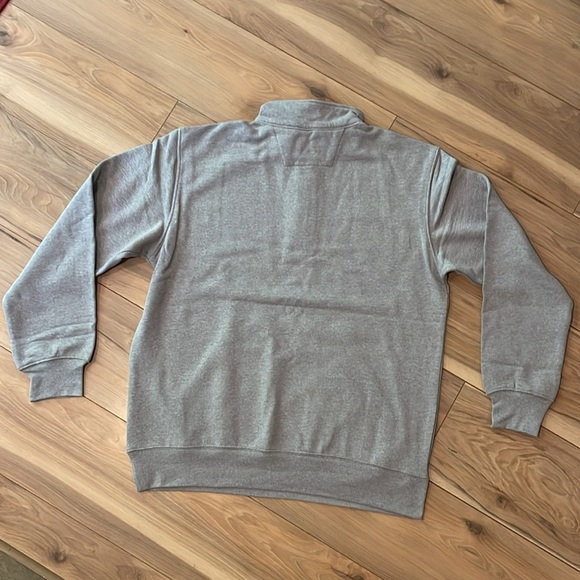 Flame Resistant Carhartt - Loose Fit Midweight Mock Neck Sweatshirt Heather Grey - Picture 7 of 14